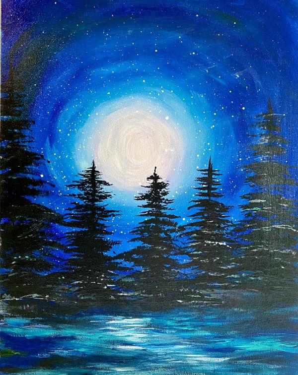 Night Sky Painting Class at Chill Hill Winery